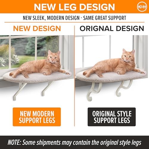 K&H Cat Window Perch, Unheated Kitty Sill, 24x14in, Fleece - Image 3