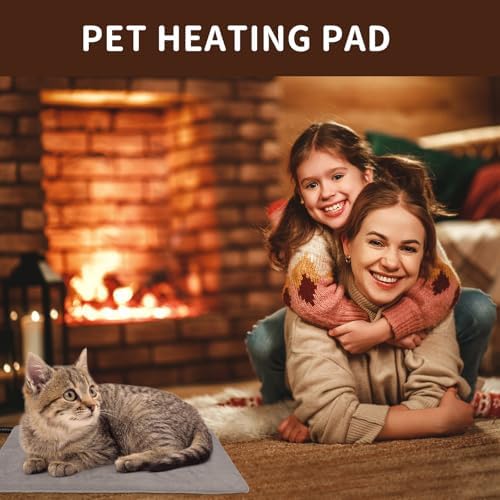 Pet Heating Pad for Cats and Small Dogs,Heated Cat Bed for cat House Auto Temperature Control Waterproof Indoor Electric Pet Heating Pads for Cats with Chew Resistant Cord,16 * 12inch - Image 6