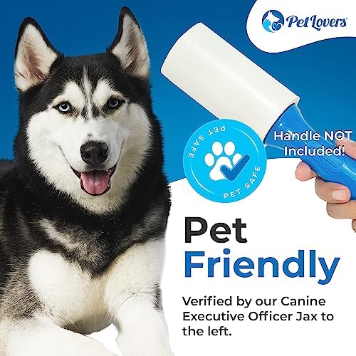 PetLovers Extra Sticky Lint Roller 6 Pack of Refills Only - No Handle Included - 90 Sheets Per Refill 540 Sheets Total - Image 6
