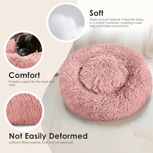 Dog Beds Large Sized Dog and Cats, 32in Pet Beds for Large Pet (Pink) - Image 4
