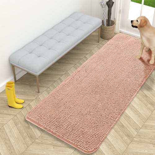 OLANLY Dog Door Mat for Muddy Paws 59x24, Super Absorbent Chenille Mud Mat by OLANLY