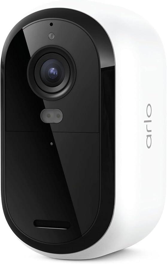 Security Cameras Wireless Outdoor - Arlo Essential Battery 2K (3rd Gen, Latest Version), Color Night Vision, Two-Way Audio, Home Security, Person/Package/Vehicle/Animal Detection, White - 1-Pack by Unknown