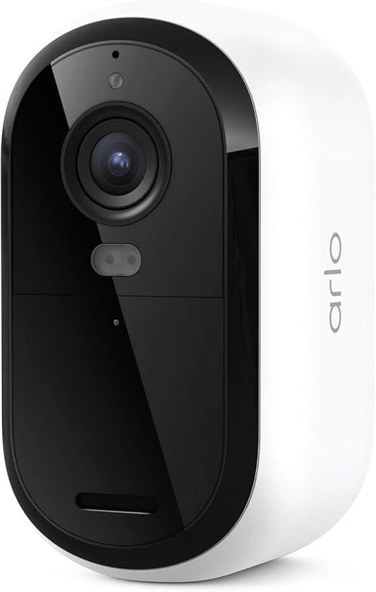 Security Cameras Wireless Outdoor - Arlo Essential Battery 2K (3rd Gen, Latest Version), Color Night Vision, Two-Way Audio, Home Security, Person/Package/Vehicle/Animal Detection, White - 1-Pack by Unknown
