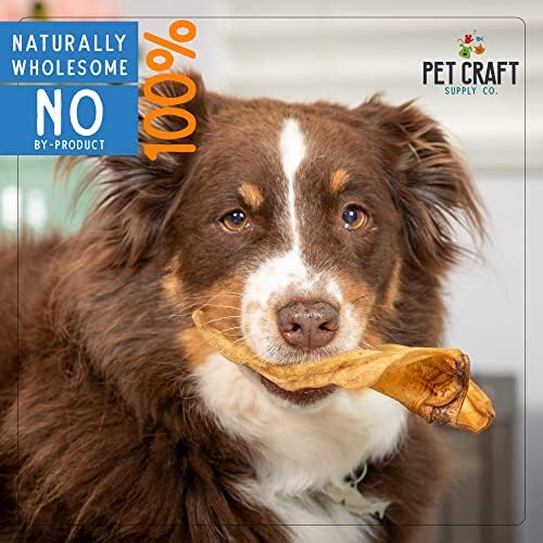 Pet Craft Supply Water Buffalo Ears Dog Chews, Aggressive Chewers, 16 Pack - Image 5