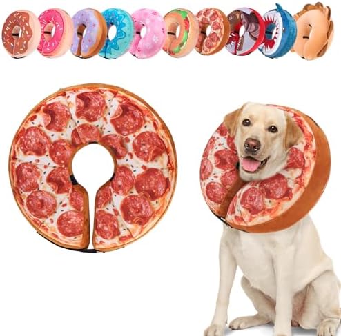 BEAUTYZOO Dog Cone Collar Alternative After Surgery,Pet Neck Donut E‑Collar by BEAUTYZOO