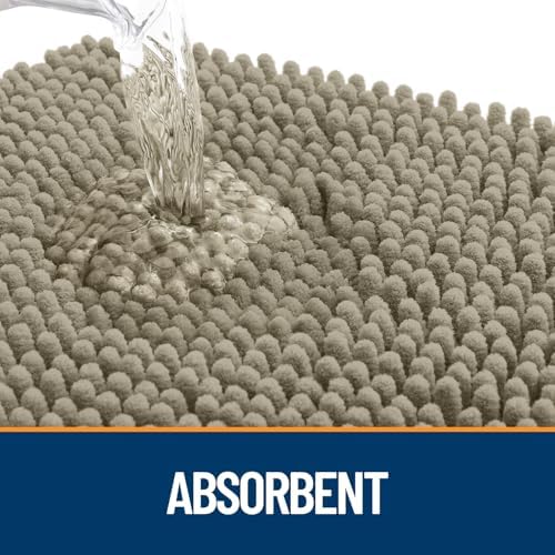 OLANLY Dog Door Mat for Muddy Paws 24x16, Super Absorbent Chenille Mud Mat - Image 3