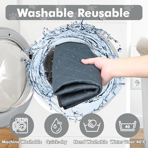 Persure Dog Cat Playpen Tent Crate Cage with Washable Pad(Dark Grey,Medium) - Image 6