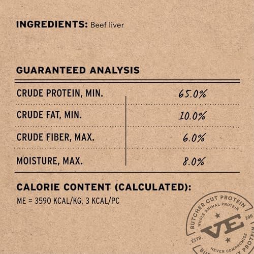 Vital Essentials Freeze Dried Dog Treats, Beef Liver, 5.5 oz Bag - Image 3