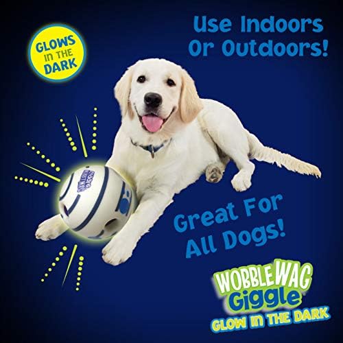 Wobble Wag Giggle Glow in the Dark | Rolling Enrichment Toy for Playtime, Interactive Play for Indoor or Outdoor, Keeps Dogs & Puppies Large, Medium or Small Busy & Moving, As Seen on TV | Pack of 1 - Image 6