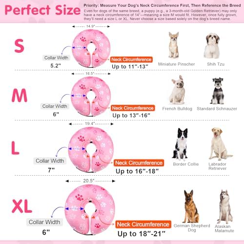BEAUTYZOO Dog Cone Collar Alternative After Surgery,Pet Neck Donut E‑Collar - Image 2