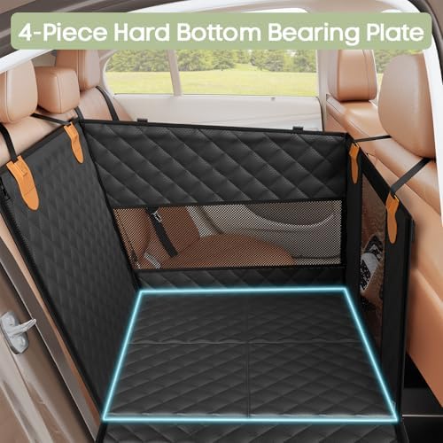 Dog Car Seat for Large Medium Dogs, Hard Bottom Back Seat Extender - Image 4