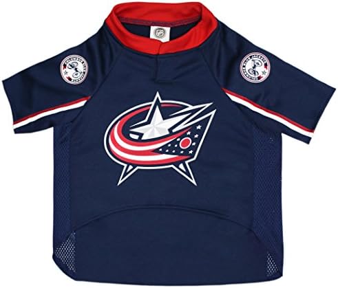 Pets First NHL Columbus Blue Jackets Jersey for Dogs & Cats, X-Small. - Let Your Pet be a Real NHL Fan! - Image 2