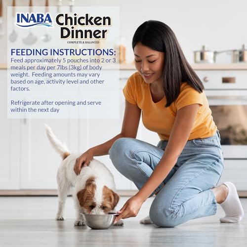 INABA Chicken Dinner Wet Dog Food, Salmon Beef Variety, 15ct - Image 3