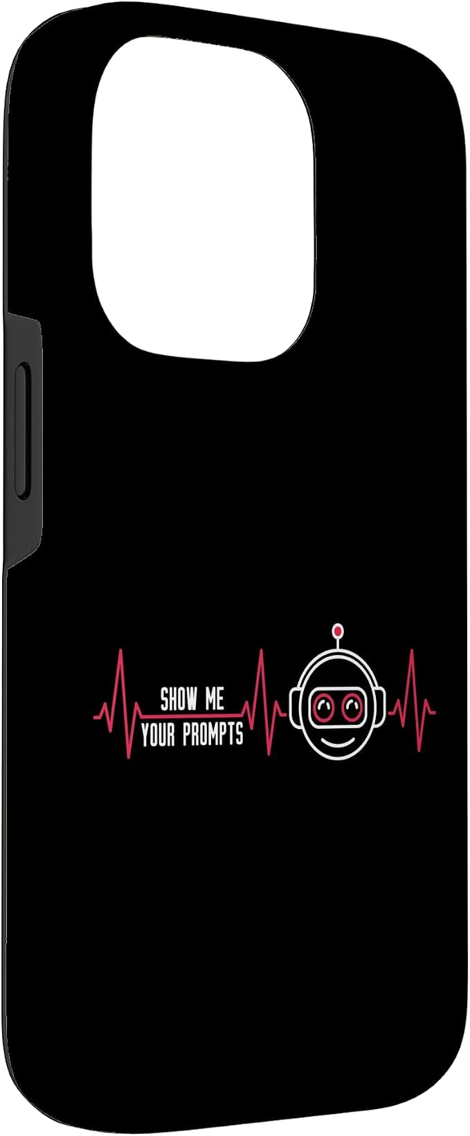 Show Me Your Prompts AI Artificial Intelligence Heartbeat Case for iPhone 14 Pro - Image 3