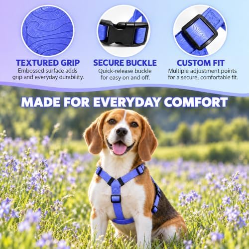Dog Harness Collar and Leash Set, All-in-one Reflective Pet Harness No Pull with Adjustable Buckles for Puppies, Small, Medium, Large, and Extra-Large Dogs - Image 2