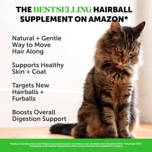 Pet Honesty Vet Backed Cat Hairball Remedy Chews, Chicken, 180-Day Supply - Image 3