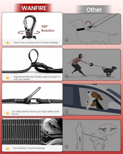 Hands Free Dog Leash, Multifunctional Crossbody Dog Leash - Image 4
