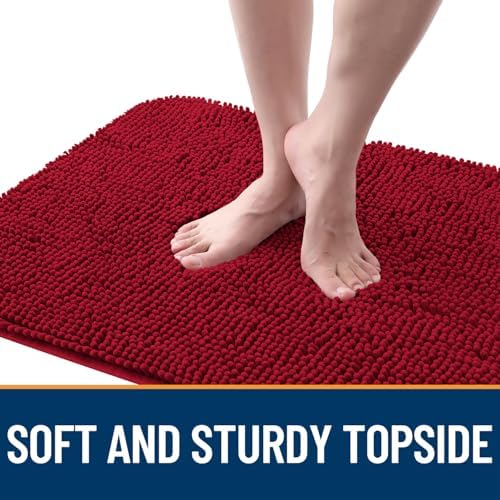 OLANLY Dog Door Mat for Muddy Paws 50x30, Super Absorbent Chenille Mud Mat - Image 4