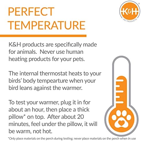 K&H Bird Heater, Snuggle-Up Warmer, Small 5x3in, Low Voltage, Gray - Image 6