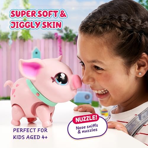 Little Live Pets My Pet Piggly the Toy Pig, Interactive Walking Pig Toy with 25+ Sounds and Detachable Leash, Pigs Toys for Kids of Ages 5+ - Image 6