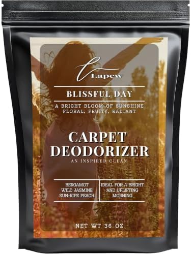 Lapew Blissful Day Carpet Deodorizer Powder - Pet Safe Freshener for Vacuuming | Scented Odor Eliminator for Home | 36 oz by Lapew
