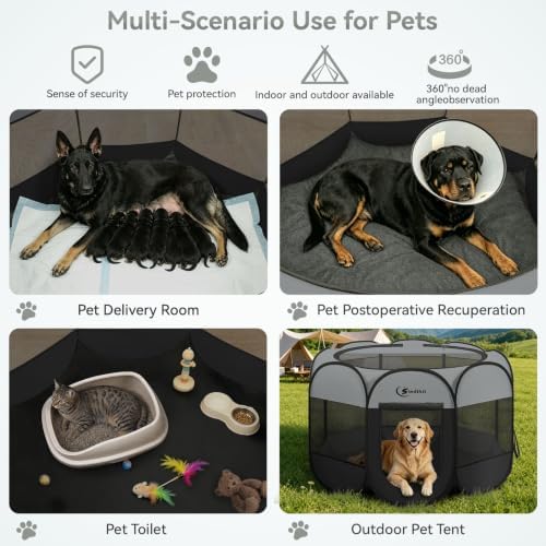 Siedihit Playpen for Extra Large Dog Cat, Dogs Tent Crate Cage - Image 4