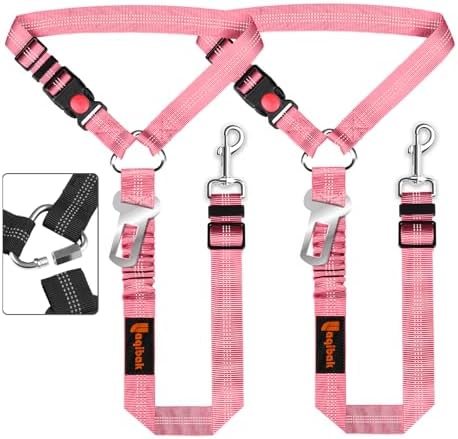 Laqibak Removable Dog Seat Belt Harness for Car, 3 in 1 Pet Seatbelt Leash by laqibakProductcollection