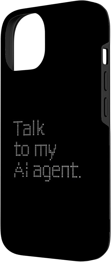Talk to My AI Agent - Minimalist Tech Design Case for iPhone 14 - Image 2