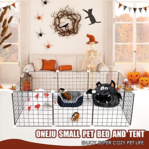Guinea Pig Hideout - Guinea Pig Bed, Halloween Style Small Pet Hides, Ideal Bed for Small Pets, Bat Shape, Dark Gray - Image 7