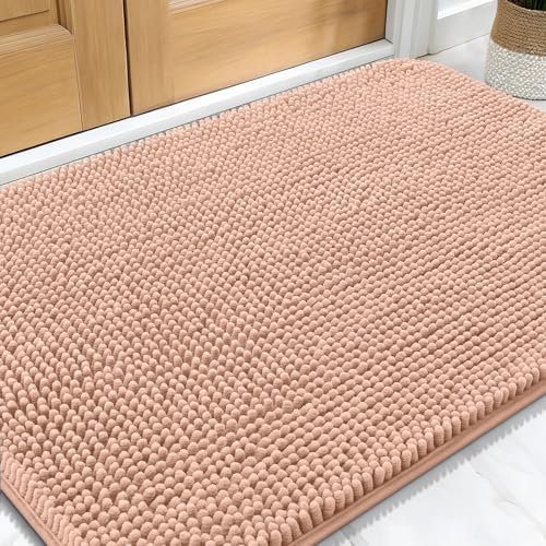 OLANLY Dog Door Mat for Muddy Paws 34x21, Super Absorbent Chenille Mud Mat by OLANLY