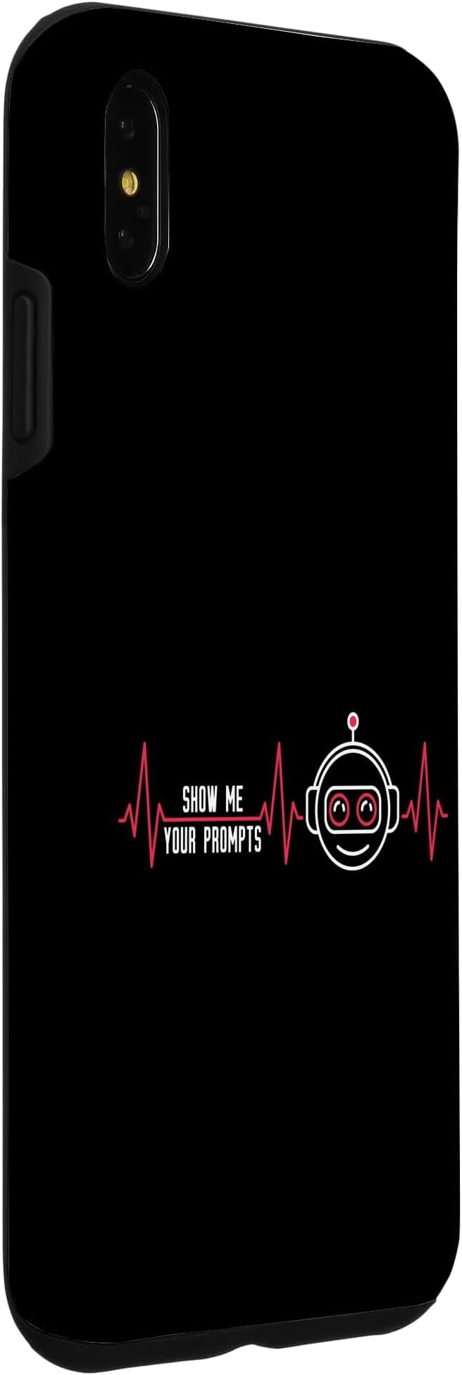 Show Me Your Prompts AI Artificial Intelligence Heartbeat Case for iPhone Xs Max - Image 3