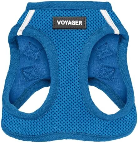 Best Pet Supplies Voyager Step-in Air Harness - All Weather Mesh, Reflective, No Pull Harness for Dogs, Cats - Secure with Hook & Loop Fastener, Buckle, Double D-Rings - Royal Blue, XS by BestPetSuppliesLLC