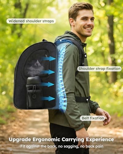 pecute Cat Backpack Expandable, Cat Backpack for Cat with Acrylic Window - Image 6