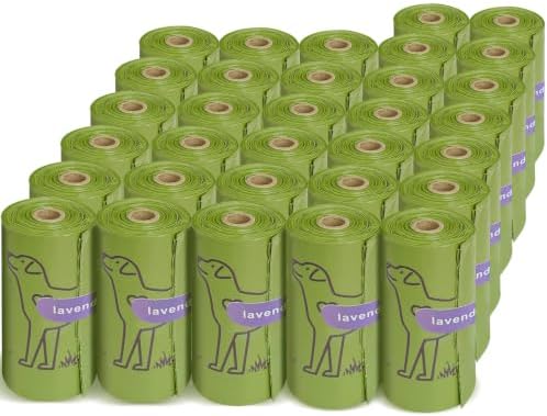 480 Count Lavender Scented 13” x 9” Dog Poop Bags Rolls by Wowflash