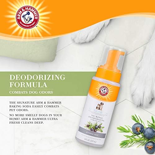 Arm & Hammer Ultra Fresh Waterless Dog Shampoo Foam, Juniper Mist, 8 Fl Oz - Image 3