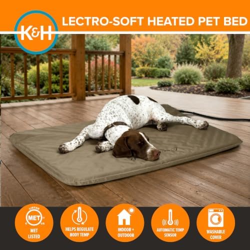 K&H Heating Pad, Lectro-Soft Outdoor Pet Bed, Safety Listed, 36x25in 60W - Image 2