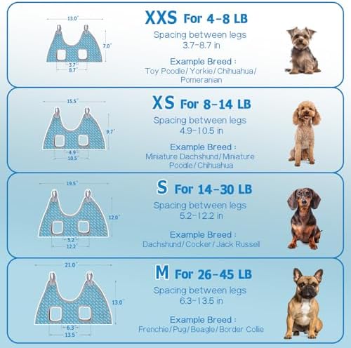 Supet Dog Grooming Hammock for Nail Trimming, Pet Grooming Hanging Harness - Image 6