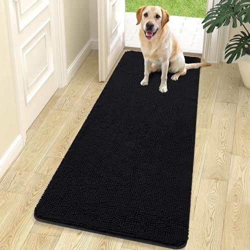 OLANLY Dog Door Mat for Muddy Paws 70x24, Super Absorbent Chenille Mud Mat by OLANLY