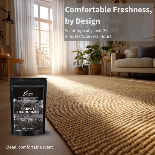 Lapew Midnight Ice Carpet Deodorizer Powder - Pet Safe Freshener for Vacuuming | Scented Odor Eliminator for Home | 16 oz - Image 5