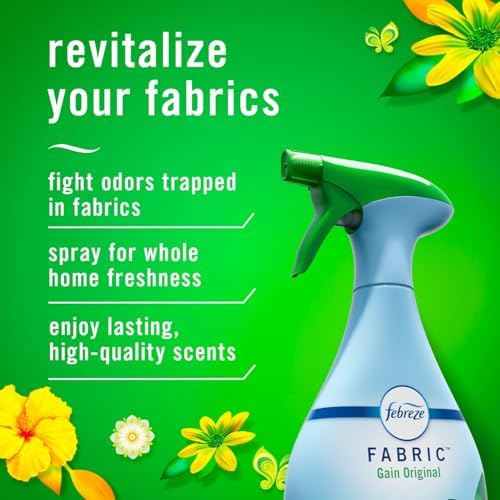 Febreze Fabric Spray Air Freshener, Odor-Fighting Fabric Refresher, Sneaker Balls Alternative, Couch Cleaner, Linen Spray, Multi-Use, Gain Original Scent, 23.6 fl oz - Image 2