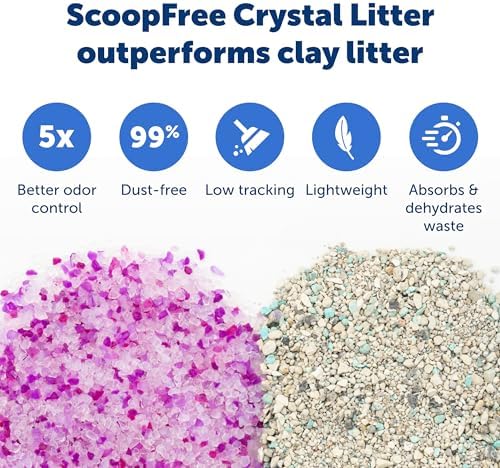 PetSafe ScoopFree Disposable Crystal Litter Tray, Lavender Scent, 6 Pack - Image 4