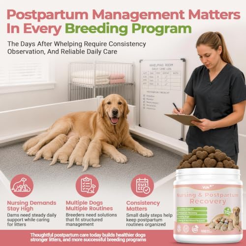 VUN Lactation Support for Dogs,Dog Nursing Postpartum Chews - Image 3
