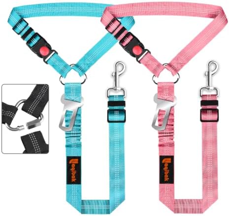 Laqibak Removable Dog Seat Belt Harness for Car, 3 in 1 Pet Seatbelt Leash by laqibakProductcollection