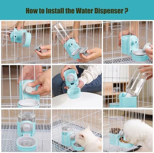 GPY Automatic Hanging Gravity Pet Feeder and Water Dispenser Set - Image 4