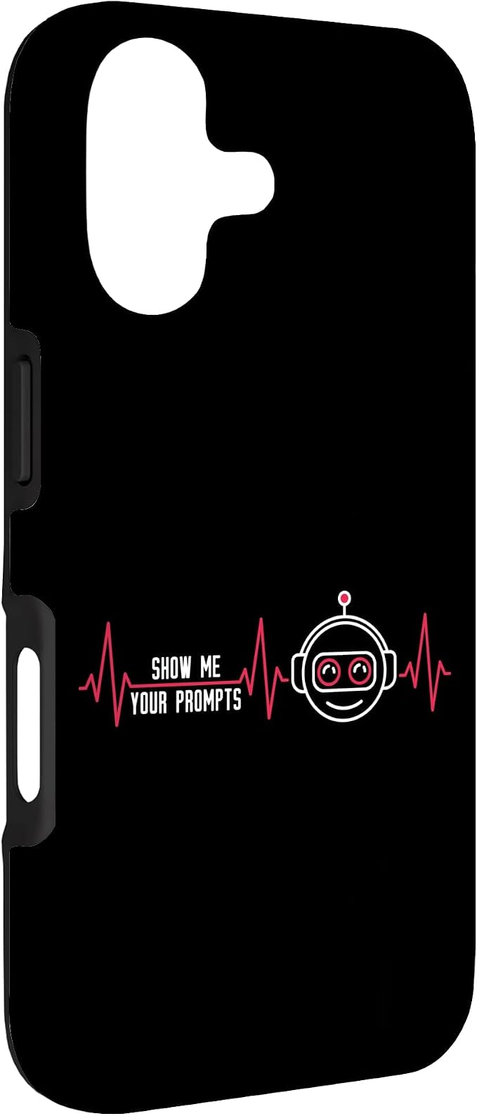 Show Me Your Prompts AI Artificial Intelligence Heartbeat Case for iPhone 17 - Image 3