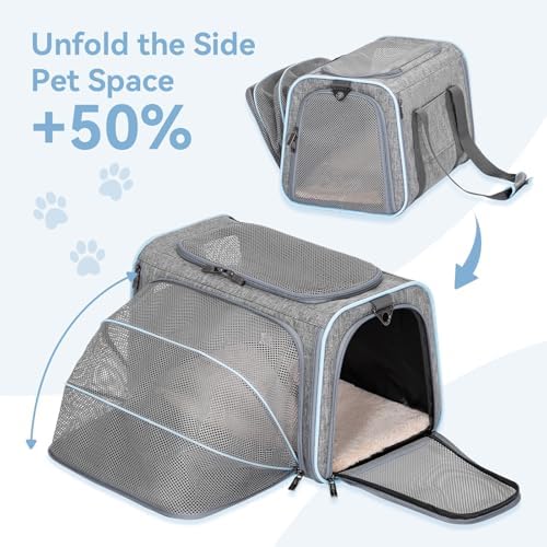 Petsfit Large Expandable Cat Carrier for Travel, Up to 18 lb - Image 4