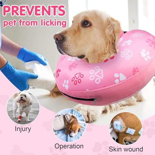 BEAUTYZOO Dog Cone Collar Alternative After Surgery,Pet Neck Donut E‑Collar - Image 6