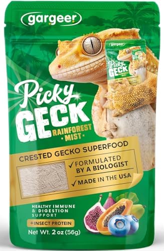 Gargeer 2oz Picky Geck Rainforest Mist - Crested Gecko Food. Made in USA by Gargeer