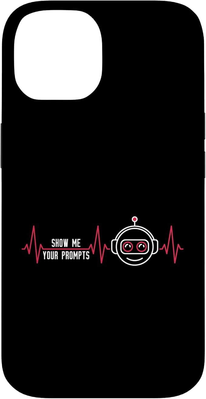 Show Me Your Prompts AI Artificial Intelligence Heartbeat Case for iPhone 14 by Unknown