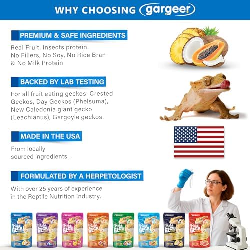 Gargeer 2oz Picky Geck Caledonian Breeze - Crested Gecko Food. Made in USA - Image 3